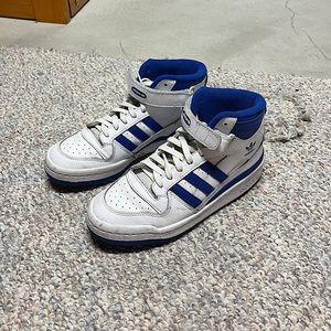 Adidas Forum mid shoes. A little creased, barely worn! Size women’s 6